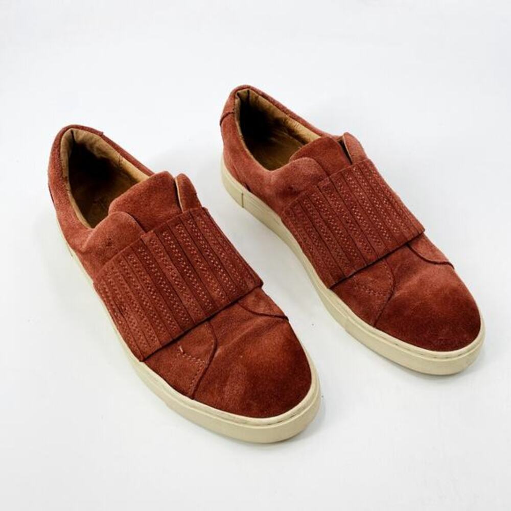 Frye 8 Coral‎ Suede Slip On Sneakers